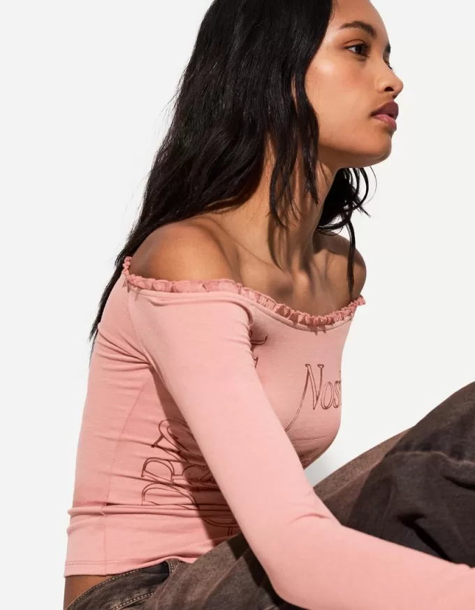 Long sleeve asymmetric T-shirt Long sleeve asymmetric T-shirt