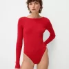 Long sleeve bodysuit with open back Long sleeve bodysuit with open back