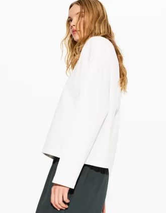 Long sleeve cotton T-shirt