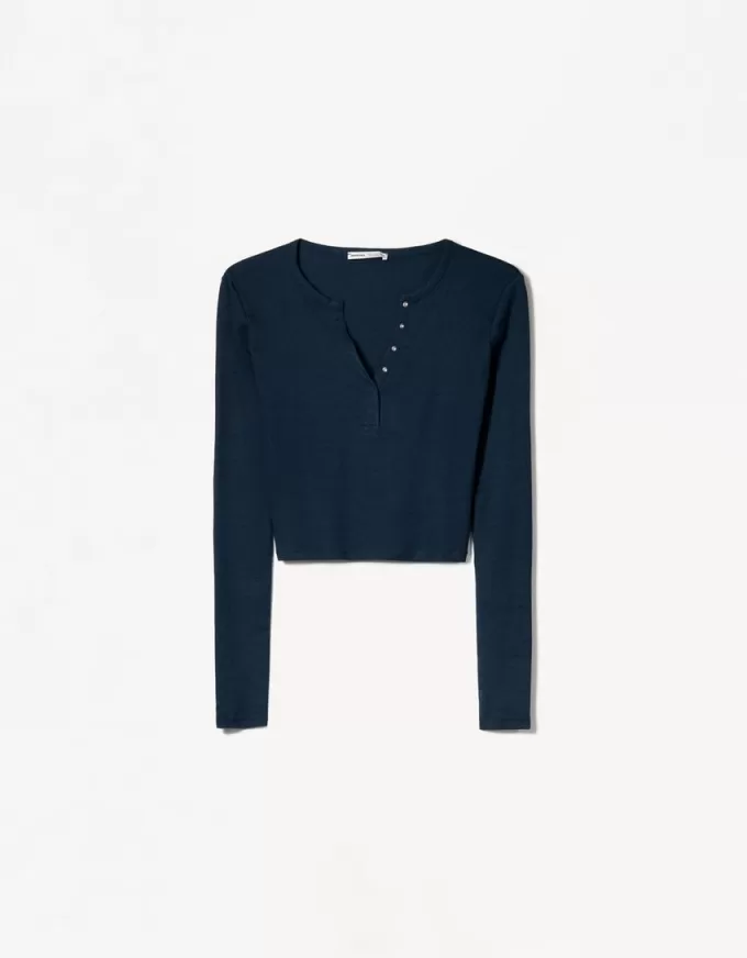 Long sleeve henley T-shirt Long sleeve henley T-shirt