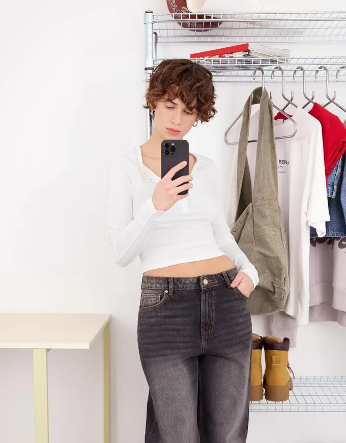 Long sleeve henley T-shirt Long sleeve henley T-shirt