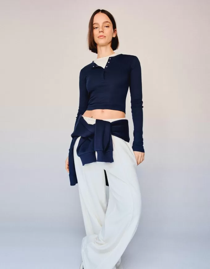 Long sleeve henley T-shirt Long sleeve henley T-shirt