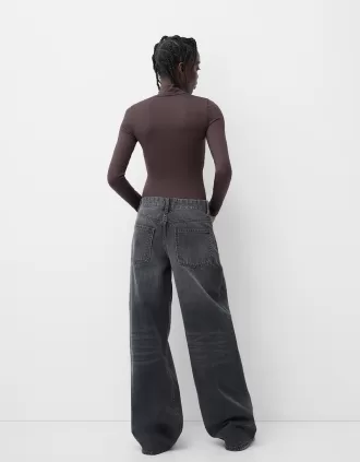 Long sleeve high neck bodysuit