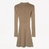 Long sleeve mini ribbed dress Long sleeve mini ribbed dress