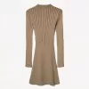 Long sleeve mini ribbed dress Long sleeve mini ribbed dress