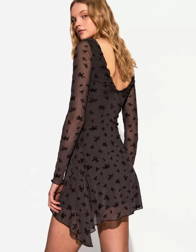 Long sleeve printed mini dress Long sleeve printed mini dress