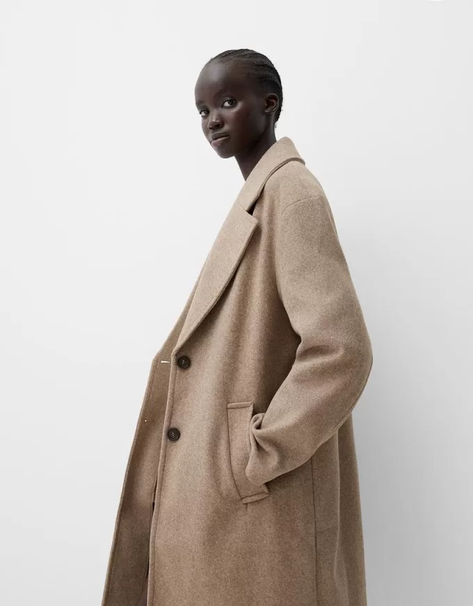 Long soft coat Long soft coat