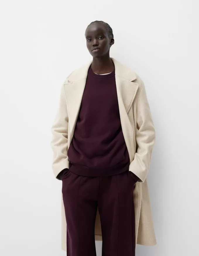 Long soft coat Long soft coat