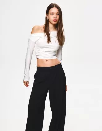 Low-rise baggy pants