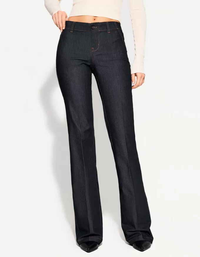 Low-rise boot-cut pants Low-rise boot-cut pants