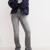 Low-rise bootcut jeans