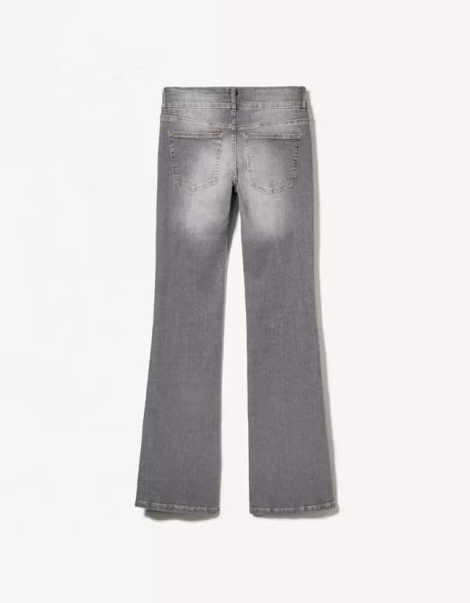 Low-rise bootcut jeans