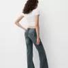Low waist boot-cut jeans
