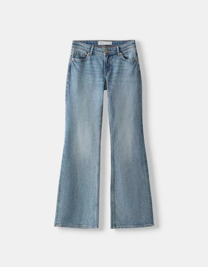 Low waist boot-cut jeans