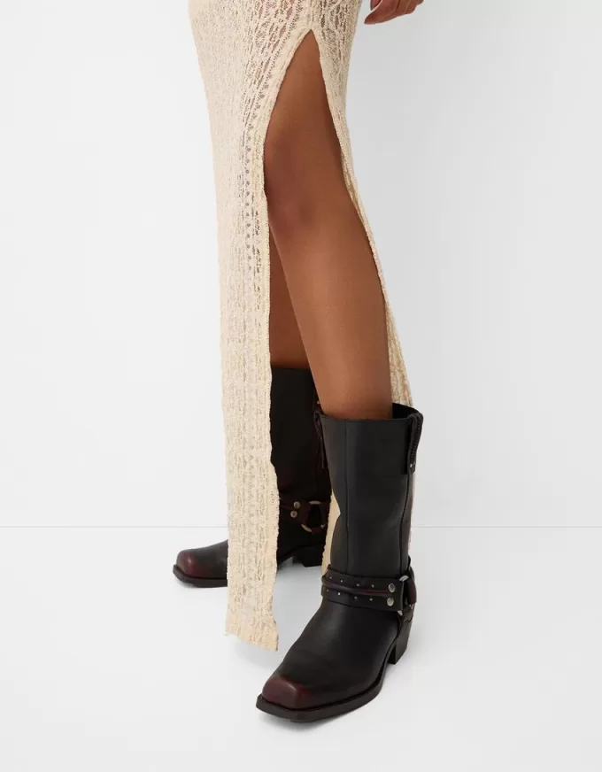 Maxi dress with blonde lace Maxi dress with blonde lace