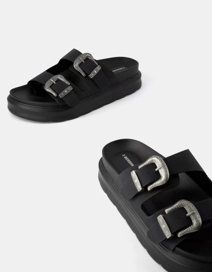 Men’s buckled platform sandals Men’s buckled platform sandals
