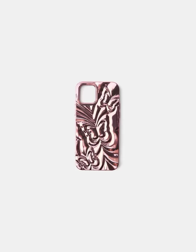 Metallic butterfly print cell phone case Metallic butterfly print cell phone case