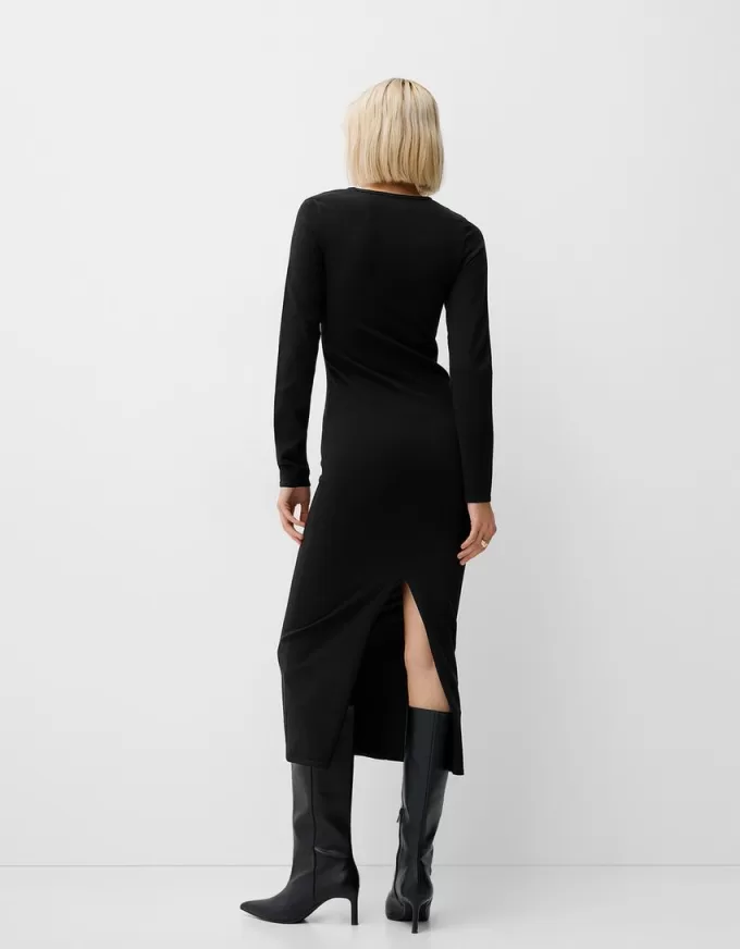 Midi dress with cut-out detail Midi dress with cut-out detail