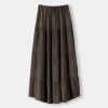 Midi skirt with elastic waist Midi skirt with elastic waist