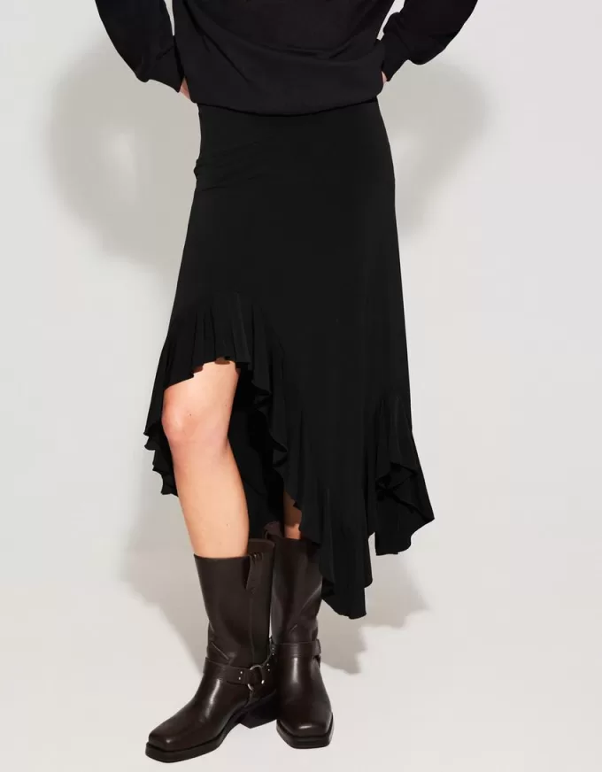 Midi skirt with ruffles Midi skirt with ruffles