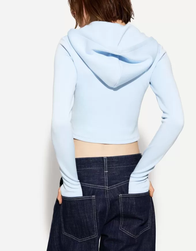 Modal zip-up hooded sweatshirt Modal zip-up hooded sweatshirt