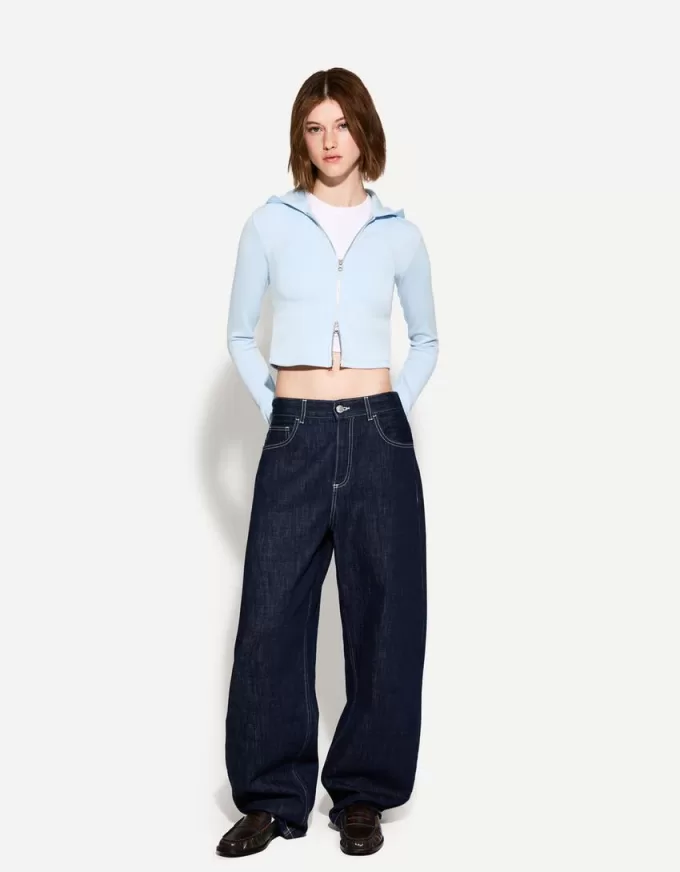 Modal zip-up hooded sweatshirt Modal zip-up hooded sweatshirt