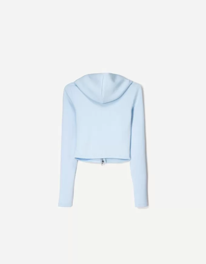 Modal zip-up hooded sweatshirt Modal zip-up hooded sweatshirt