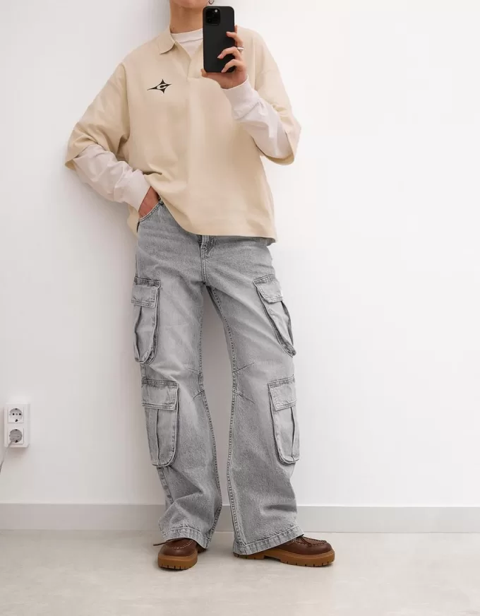 Multi-pocket cargo jeans