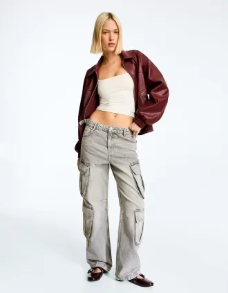 Multi-pocket cargo jeans