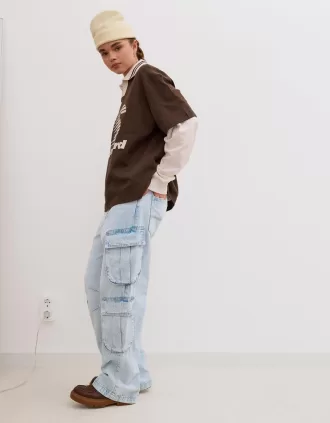 Multi-pocket cargo jeans