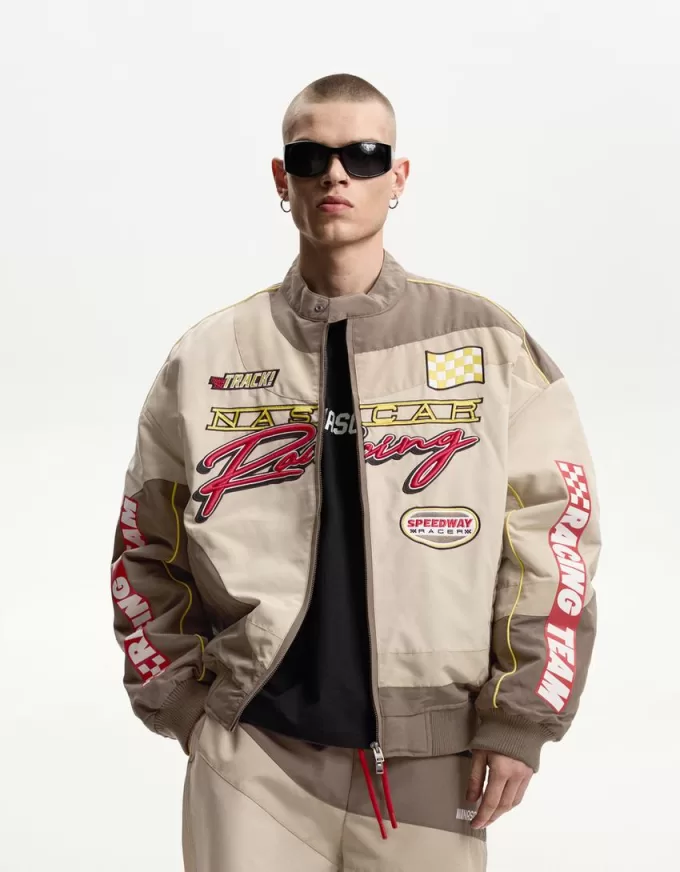 Nascar jacket with patches Nascar jacket with patches