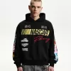 Nascar print boxy hooded sweatshirt Nascar print boxy hooded sweatshirt