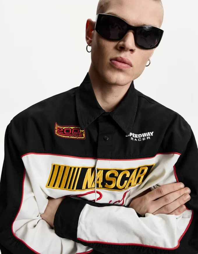 Nascar print long sleeve boxy fit shirt Nascar print long sleeve boxy fit shirt
