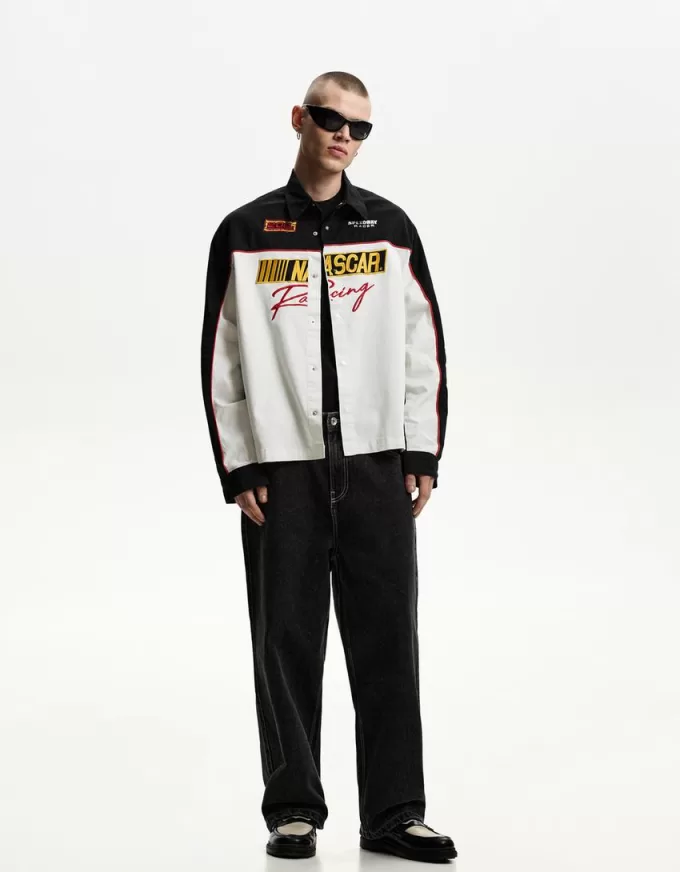 Nascar print long sleeve boxy fit shirt Nascar print long sleeve boxy fit shirt