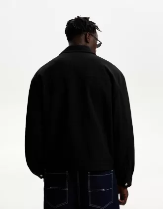 Overshirt with zipper