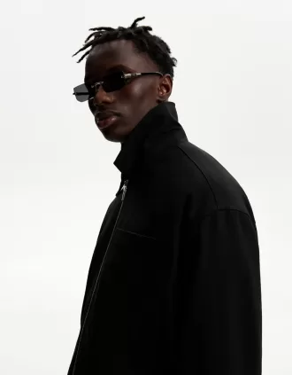 Overshirt with zipper