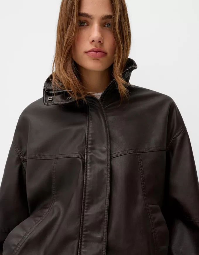 Oversize faux leather jacket Oversize faux leather jacket