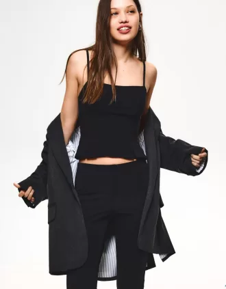 Oversize flecked blazer