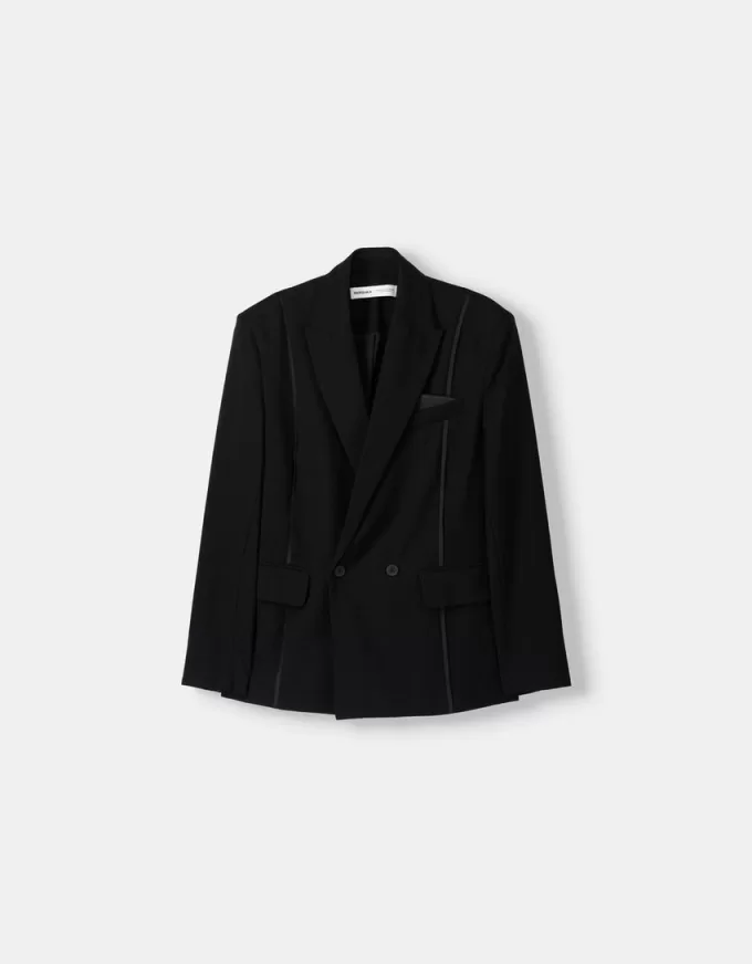 Oversize sateen suit blazer Oversize sateen suit blazer