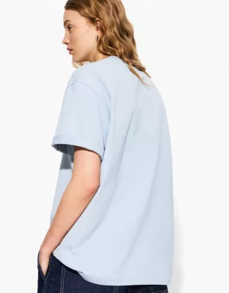 Oversize short sleeve heavy cotton T-shirt
