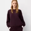 Oversize sweatshirt with side pockets Oversize sweatshirt with side pockets