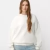 Oversize sweatshirt with side pockets