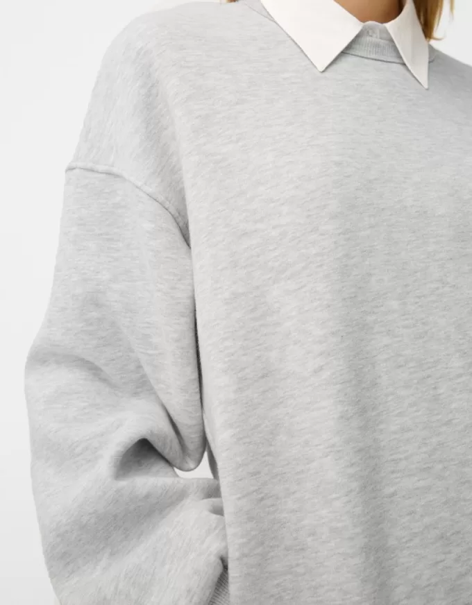Oversize sweatshirt with side pockets