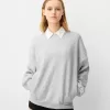 Oversize sweatshirt with side pockets