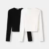 Pack of 2 long sleeve crew neck T-shirts Pack of 2 long sleeve crew neck T-shirts