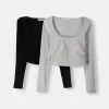 Pack of 2 long sleeve scoop neck T-shirts Pack of 2 long sleeve scoop neck T-shirts