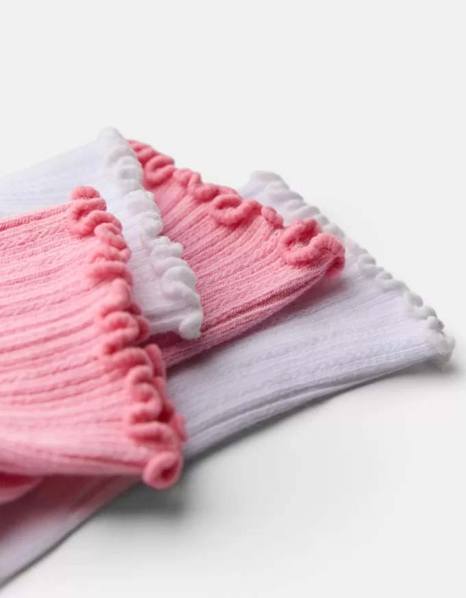 Pack of 2 pointelle socks Pack of 2 pointelle socks