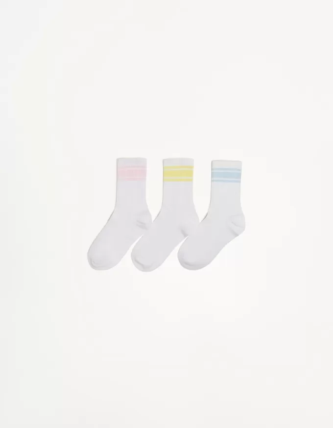 Pack of 3 pairs of sporty socks Pack of 3 pairs of sporty socks