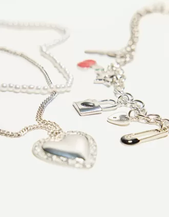 Pack of 3 pendant necklaces