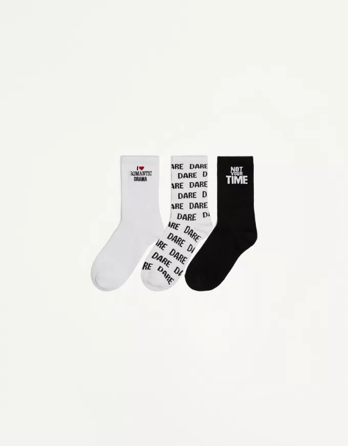 Pack of 3 printed socks Pack of 3 printed socks